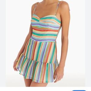 Amanda Uprichard Champagne Skort Romper